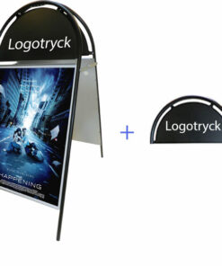 Toppställ 50x70 Svart + logotryck