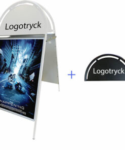 Toppställ 50x70 Vit + logotryck