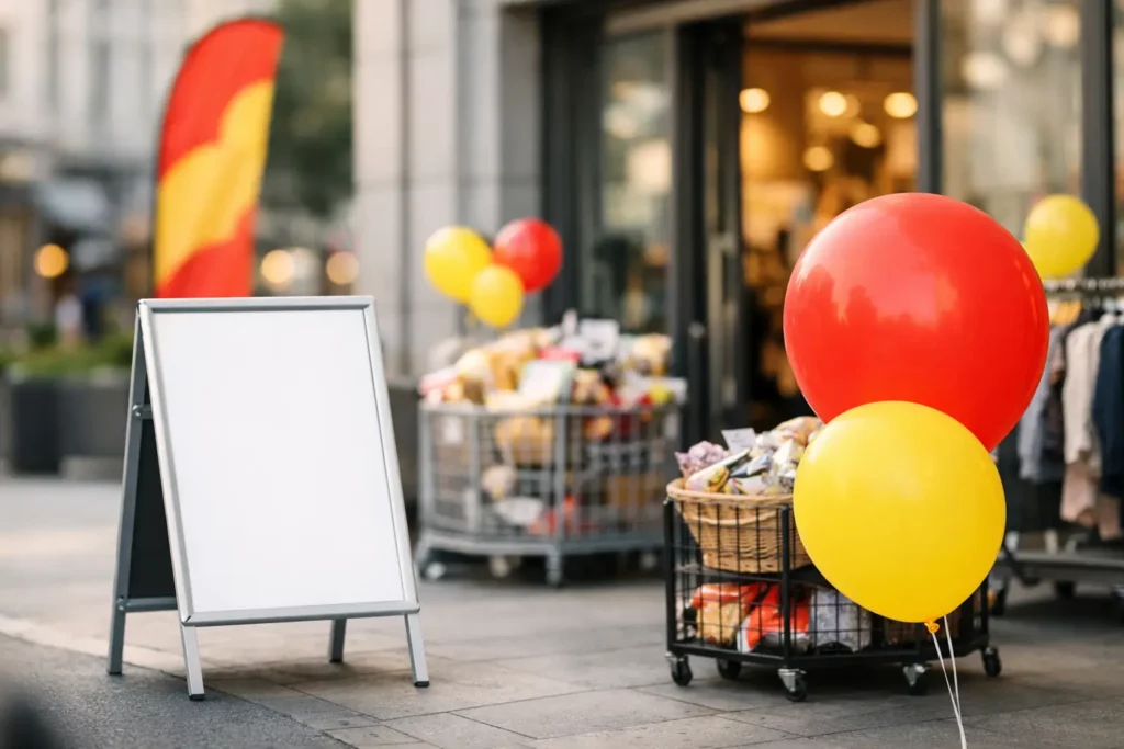 Hur syns erbjudanden utanför butik bäst?