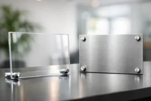 Akrylskylt eller aluminiumskylt - välj rätt